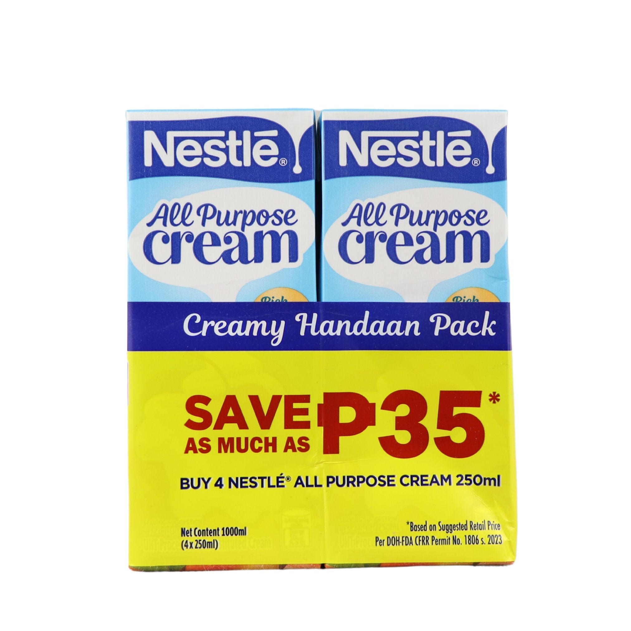 Nestle All Purpose Cream Creamy Handaan Pack 4pcs x 250mL
